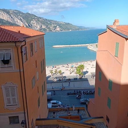 Duplex Vue Mer 50M De La Plage Des Sablettes Menton Exterior photo