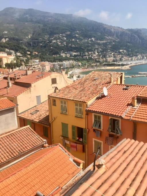 Duplex Vue Mer 50M De La Plage Des Sablettes Menton Exterior photo