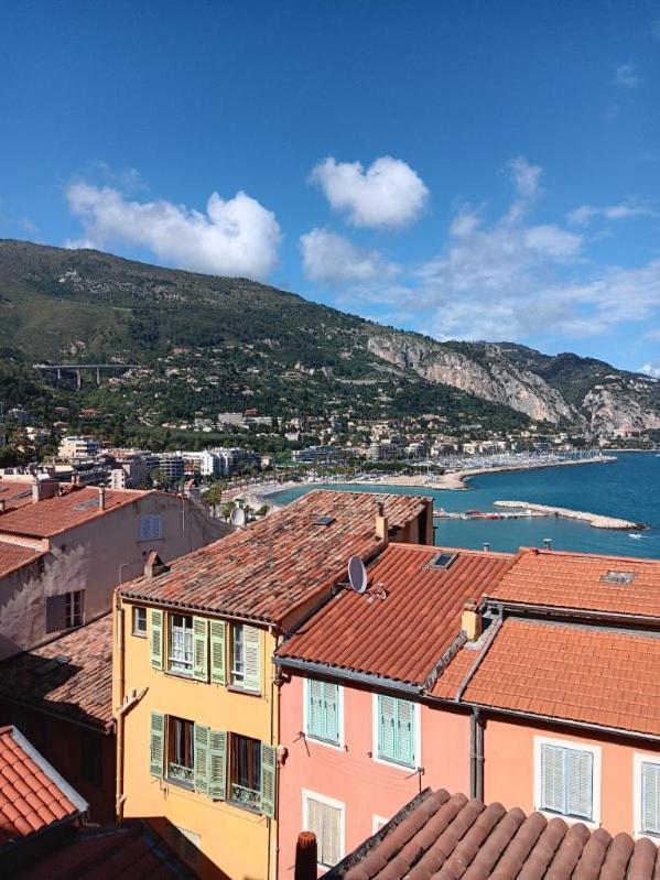 Duplex Vue Mer 50M De La Plage Des Sablettes Menton Exterior photo